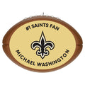 NFL New Orleans Saints Football Personalized Ornament, Custom Text