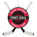 Hockey Star Personalized Ornament, Custom Text