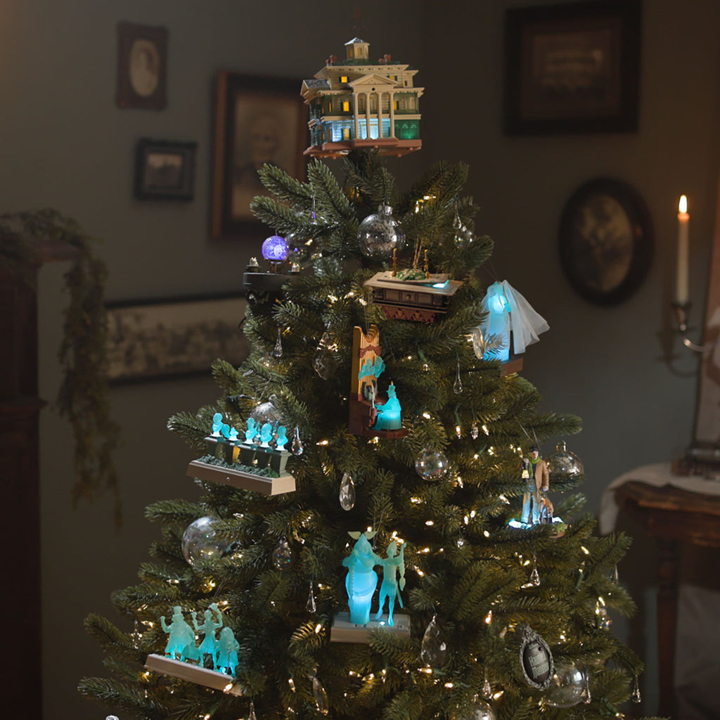 Disney The Haunted Mansion Collection The Caretaker and His Dog Ornament With Light and Sound