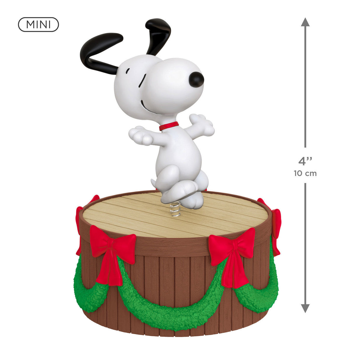 Mini The Peanuts® Gang Dancing Snoopy ShowToppers Musical Tree Topper With Light, 4"