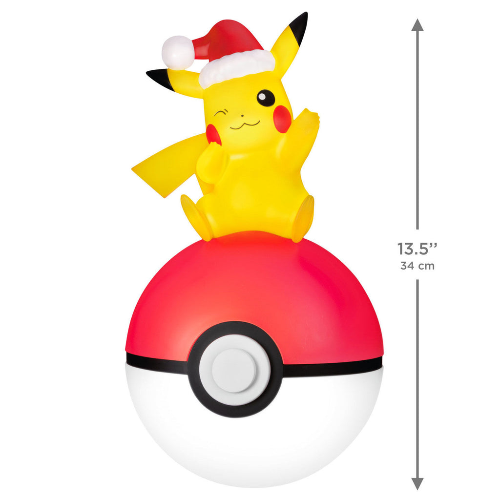 Pokémon Holiday Pikachu Tree Topper With Light, 13.5"